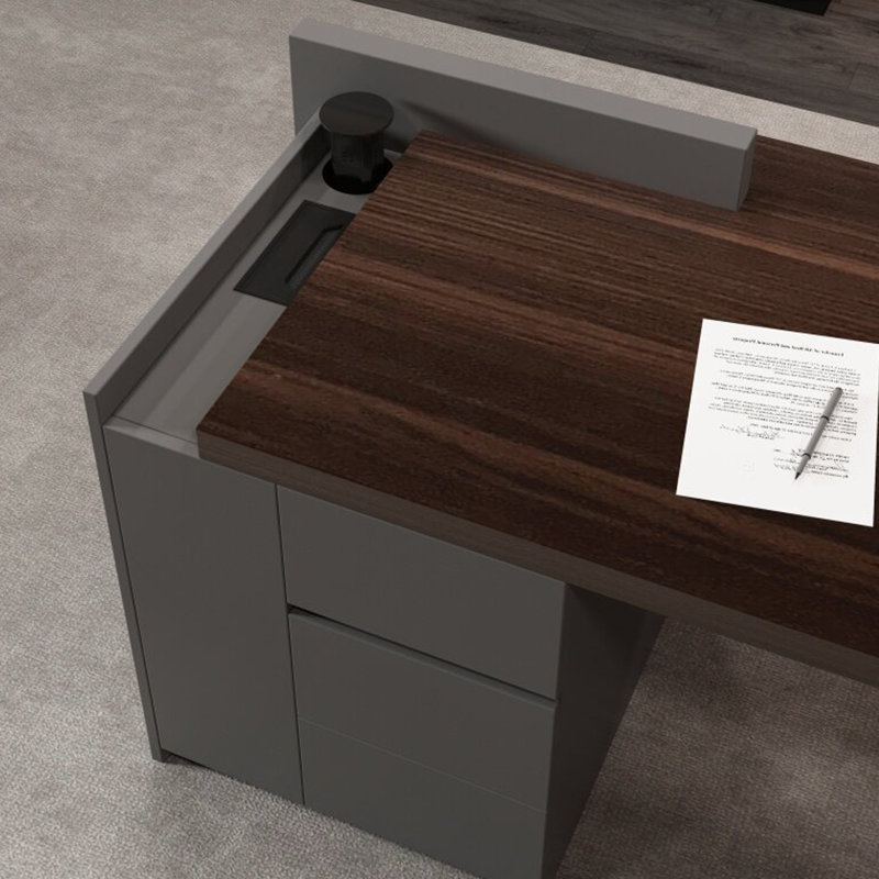 Grande table de bureau moderne, H 29,53 po x l 78,74 po x P 31,5 po