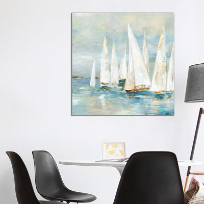 " White Sailboats " by Allison Pearce