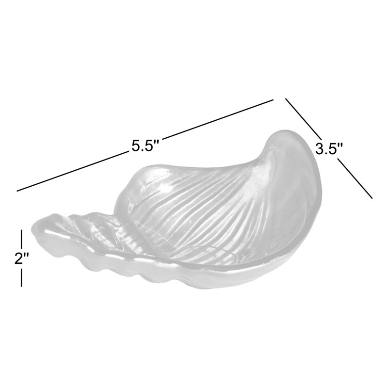 Desserte de condiment conch shell, Or