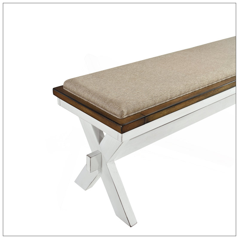 Mobilier de salle à manger traditionnel en bois de style moderne avec finition en chêne et blanc 1pc