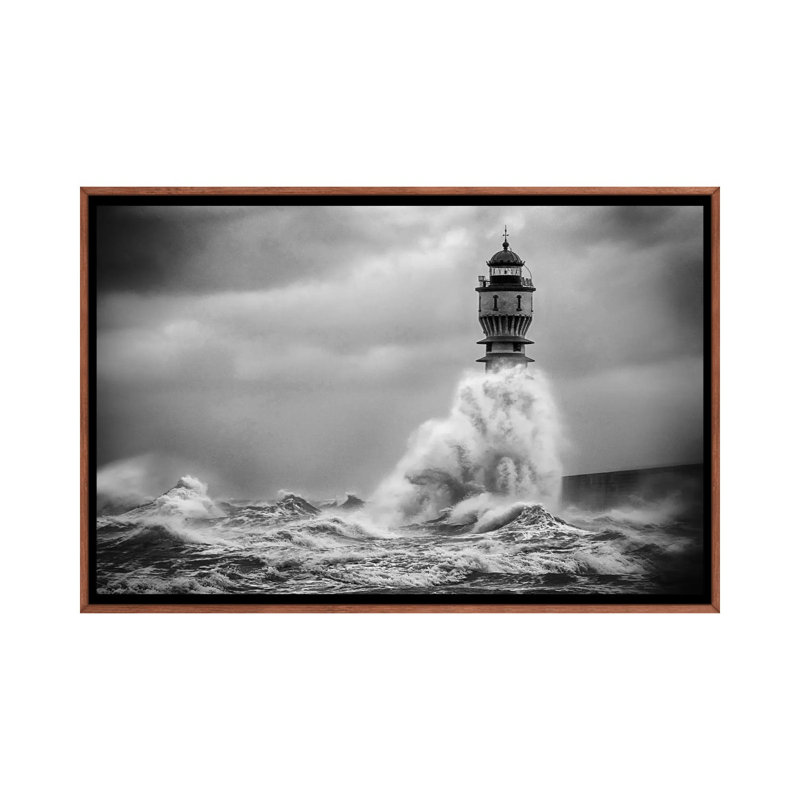 La Vague by Stéphane Pecqueux - Floater Frame Print on Canvas