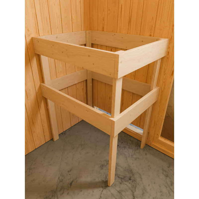 3 Person Sauna, Natural/Graphite, Sauna Heater