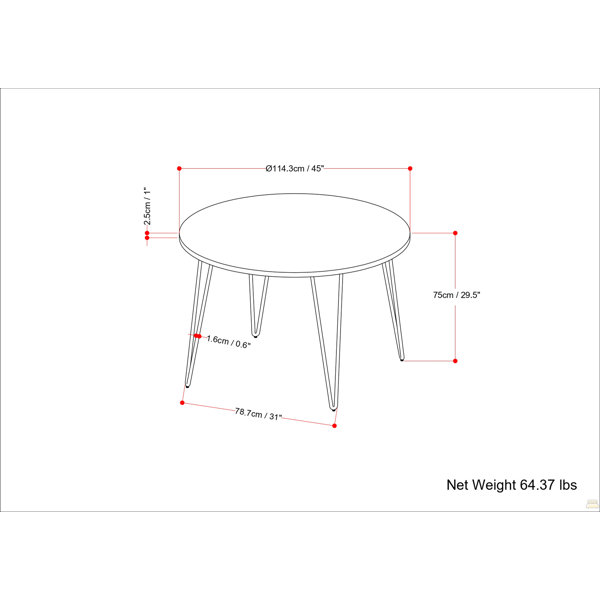 Dimensions du produit