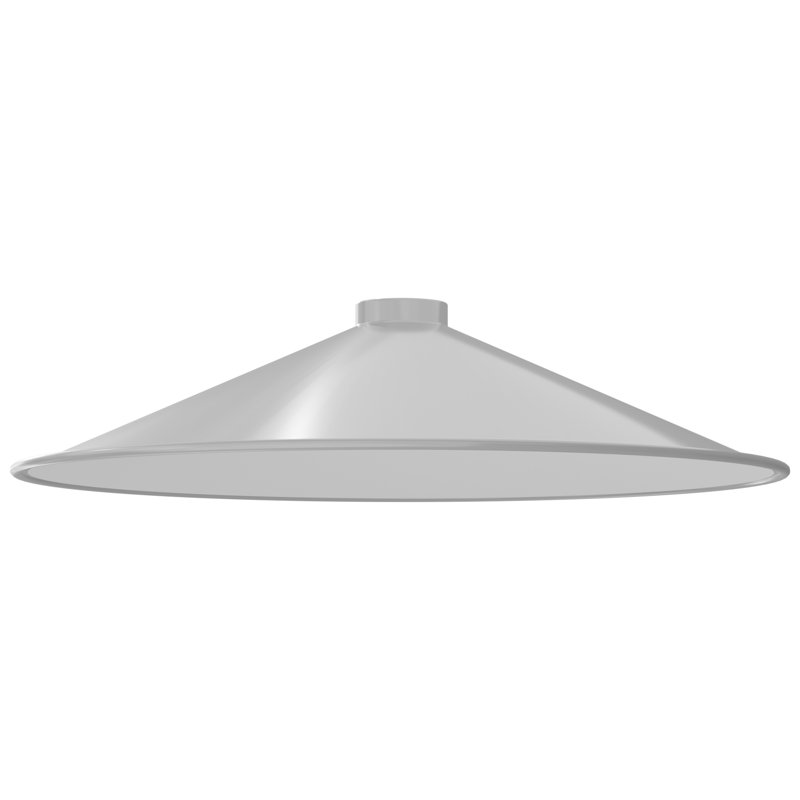 19.05cm H Metal Cone Lamp Shade ( Screw On ), White