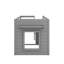 Lit mezzanine simple avec armoire et tablette-2088649925