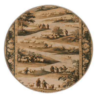 Machine Washable French Brown Area Rug