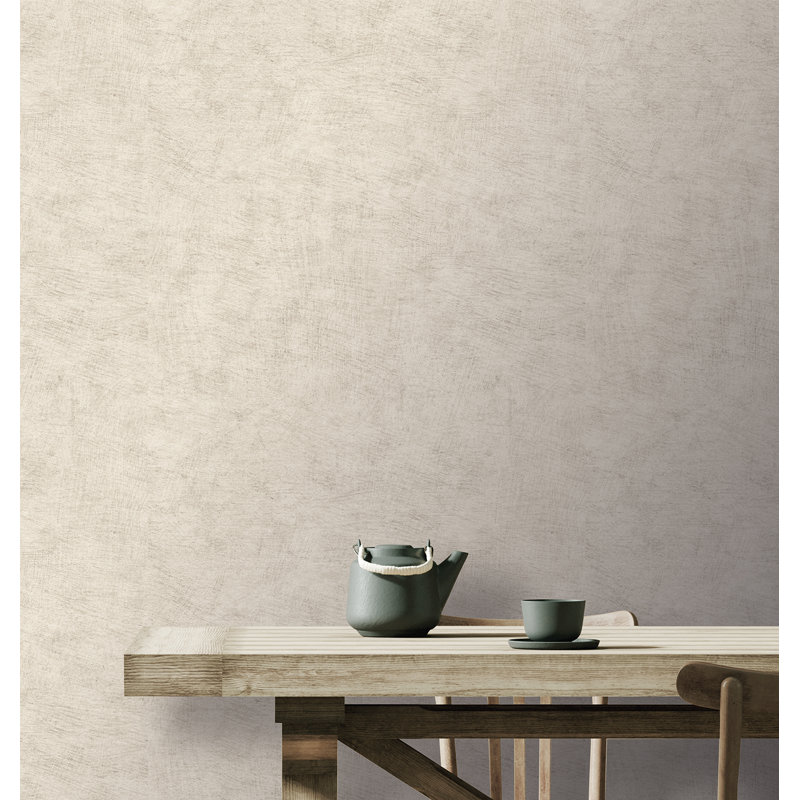 Papier peint gris clair Pampas, Crème