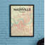 Nashville City Map - No Frame Print-1181111740