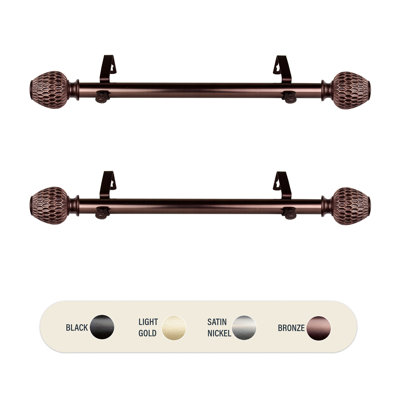 Adjustable Single Curtain Rod