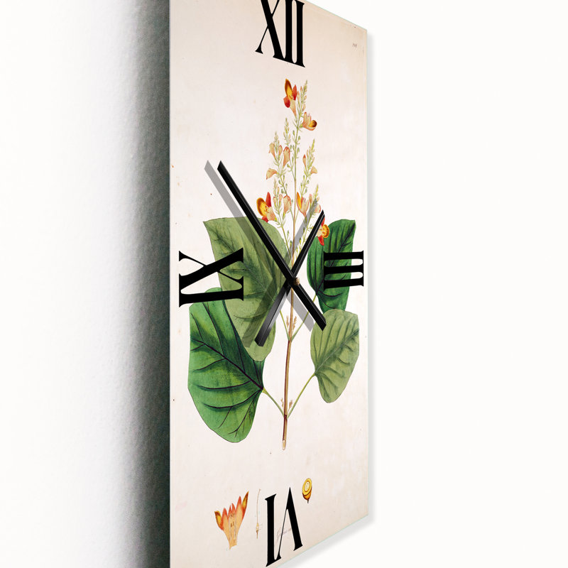 Horloge murale rétro London Plants, Grand