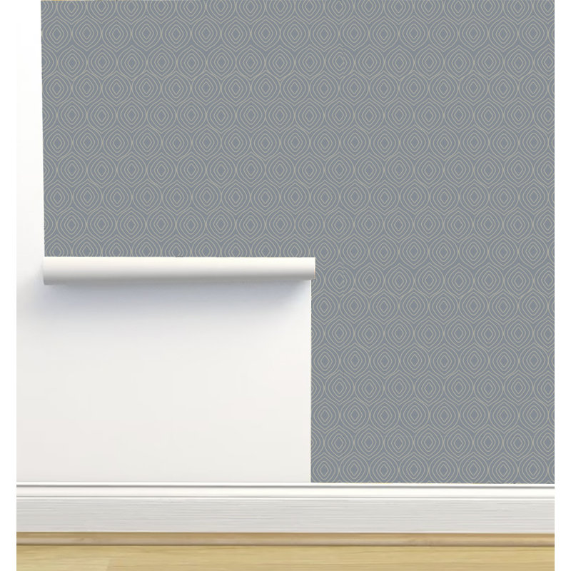 Rouleau de papier peint texturé L 12 pi x l 2 pi Monor Designs, gris