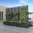 Metal Planter Box with Trellis with Wheels-1496746829