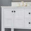 Meuble-lavabo 61 po avec comptoir en marbre et deux lavabos en céramique 61 po-793657272