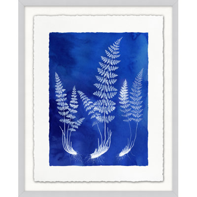 Fernspirationdigo 6' Framed Graphic Art Print on Glass