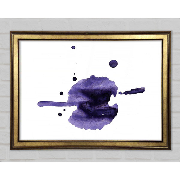 Ivy Bronx Flow Of Purple Framed Print | Wayfair.co.uk