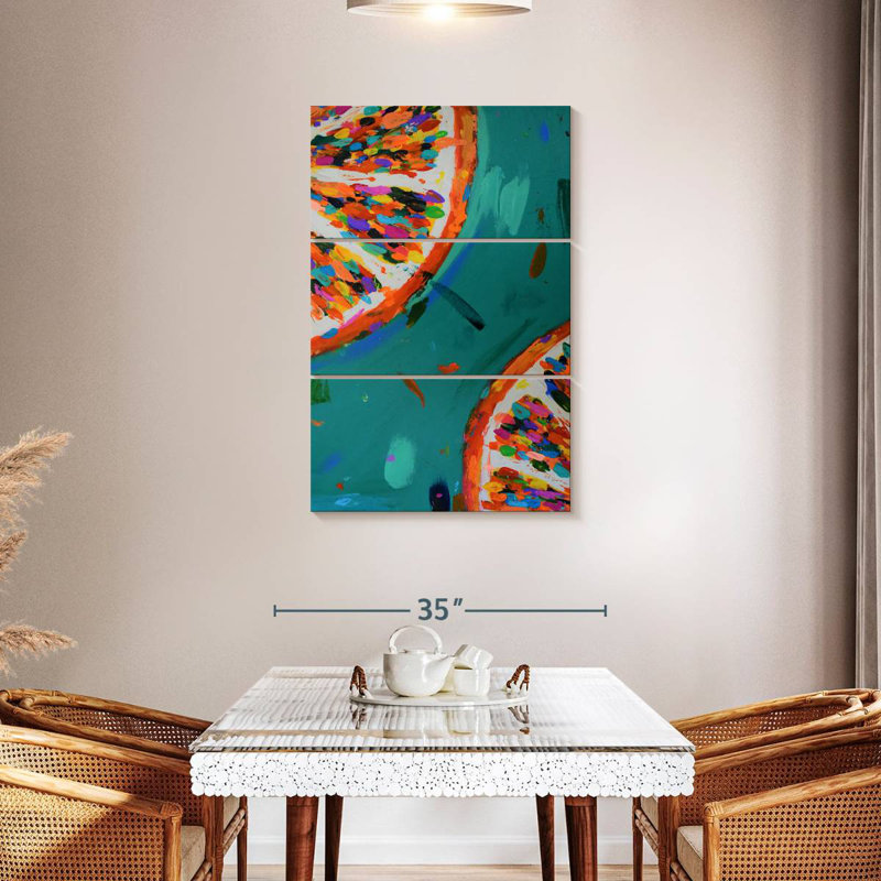 Yarlin Two Oranges, 45" H x 28" W
