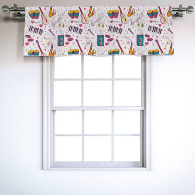 Sateen Ruffled Window Valance