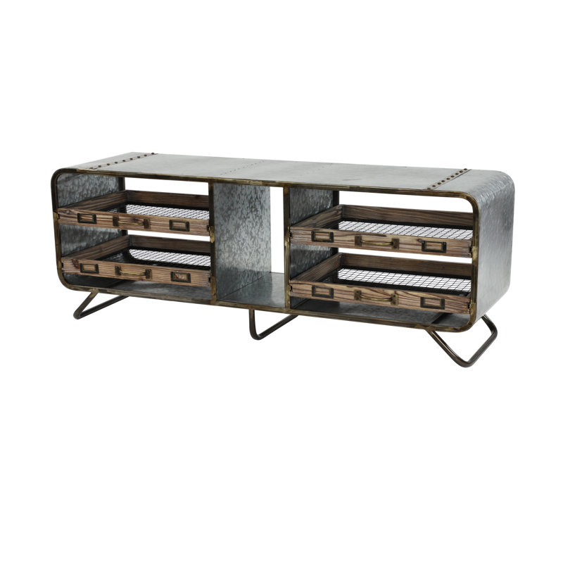 Banc de rangement en métal Rainey