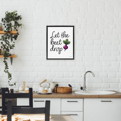Cadre flottant Let The Beet Drop, design par Susan Ball