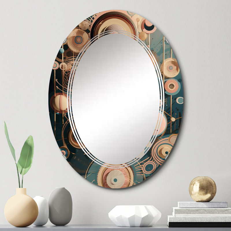 Waucoba - Miroir mural moderne ovale, 30 po x 20 po