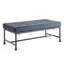 Banc rembourré en velours
