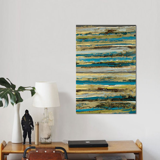 « lines », reproduction d’art sur toile, H 26 po x l 18 po x P 1,5 po, Toile tendue