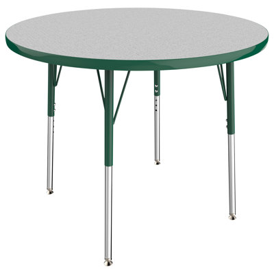 Round T-Mold Adjustable Height Activity Table