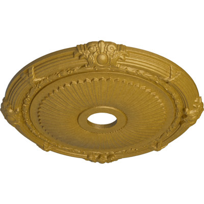 Médaillon de plafond 27 x 27 po x 3 7/8 po x P 2 1/4 po Heaton (convient aux auvents jusqu'à 6 1/2 po)