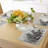 Polyester Grey Green Pale Rust Rectangle Placemat