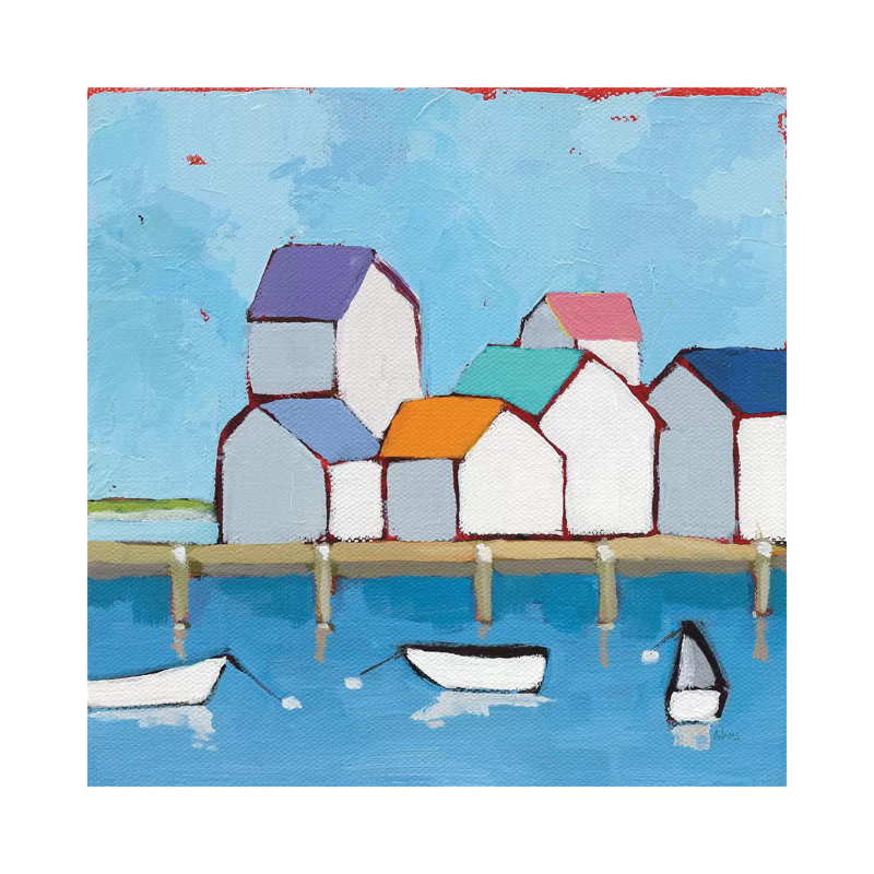 The Wharf by Phyllis Adams - Wrapped Canvas Gallery-Wrapped Canvas Giclée, 45.72 cm H x 45.72 cm W x 1.91 cm D