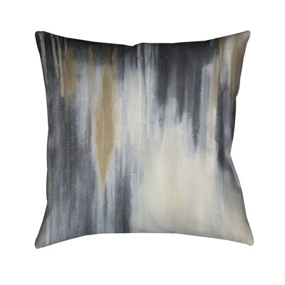 Coussin paysage bleu et marron