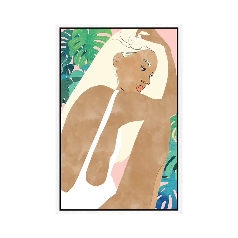 Summer Dreams - Painting on Canvas, White Framed, 152.4cm H x 101.6cm W x 3.81cm D