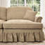 Salon classique 2 pièces avec coussin décoratif doux, dossiers en forme de fleur, et idéal pour les petits espaces en tissu chenille modulaire café, pétale, soutien complet du corps-898129516