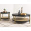Table de bout ronde noire