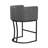 26.4" H Counter Height Bar Stools, Modern Barrel Counter Stools With Backrest And Arms,   Metal Legs, Upholstered Accent Barstools For Kitchen Island-245499119-235964615