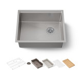 Strive® 23 In. Undermount Single-Bowl Workstation Kitchen Sink