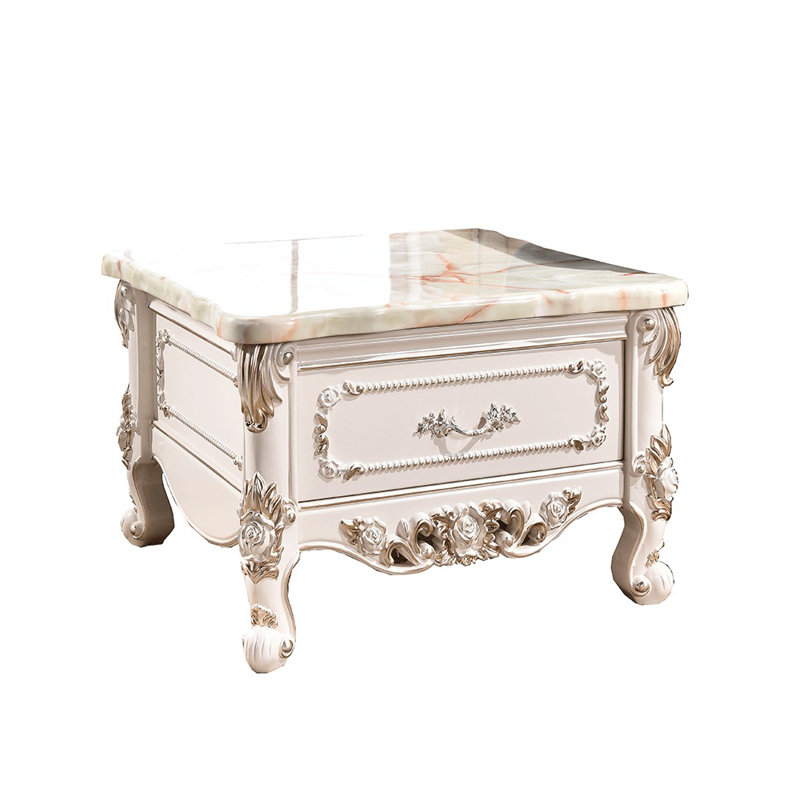 Table basse European, Brun/crème
