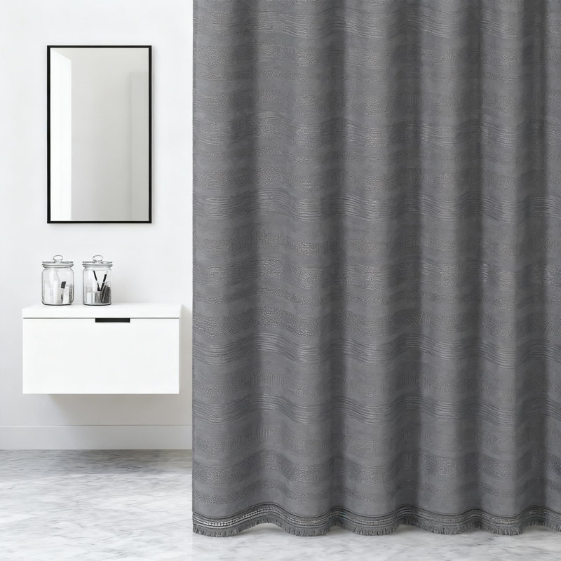 Rideau de douche Farmhouse, Gris