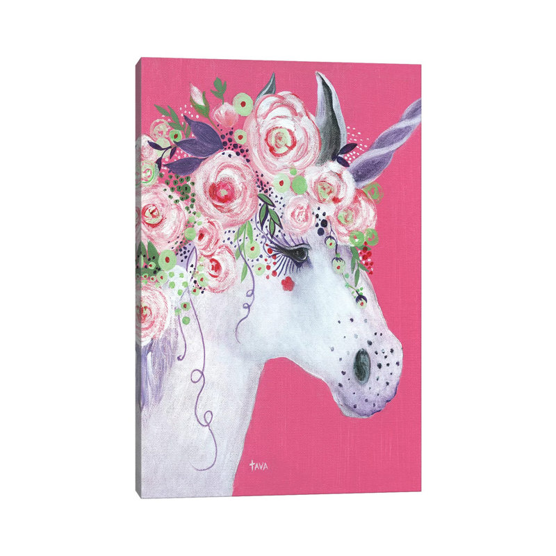 Unicorn II by Tava Studios - Wrapped Canvas Painting, 20.32 cm H x 30.48 cm W