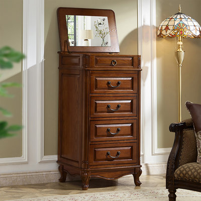 Buffet décoratif cerisier en bois massif