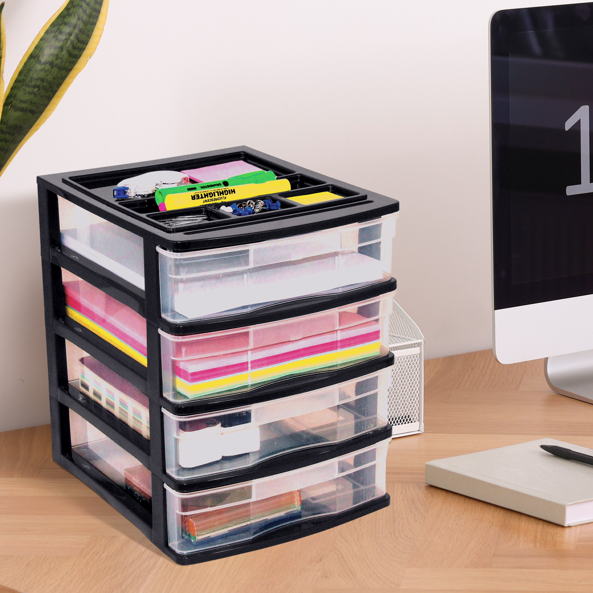  Stalwart Plastic Desktop or Wall Storage Hardware, Crafts,  Garage, or Classroom (Black) 39-Drawer Small Part Organizer : Tools & Home  Improvement