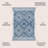 Yorba Diamond Tribal Medallion Blue/Ivory Indoor/Outdoor Rug-802303030