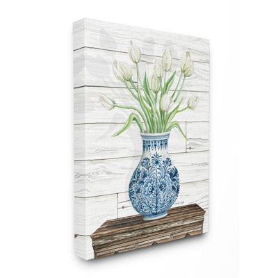 " Tulip Bouquet In Ceramic Vase " by Cindy Jacobs