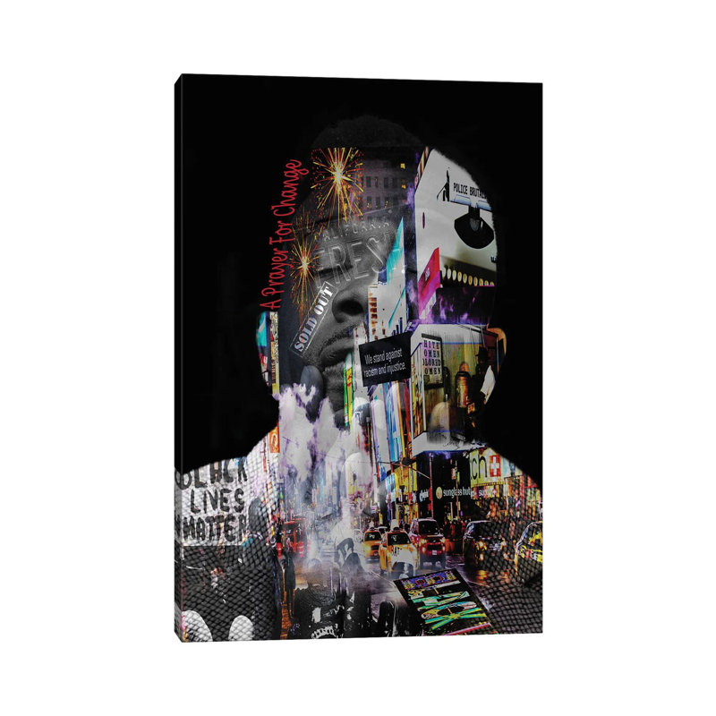 Black Lives Matter - A Prayer For Change by Yvonne Coleman Burney - Print on Canvas, Wrapped Canvas