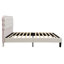 Cecilie Velvet Upholstered Bed with Wooden Frame-121836006