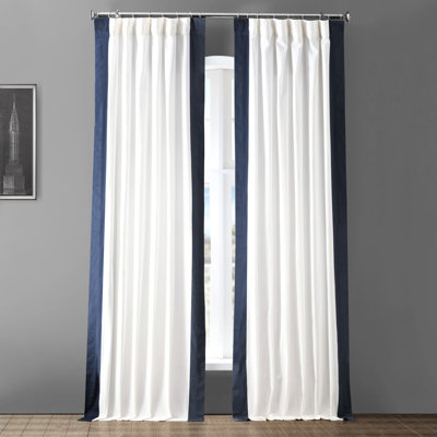 Limone Printed Cotton Curtains for Living Room & Bedroom Curtains for Large Window Single Panel Drape