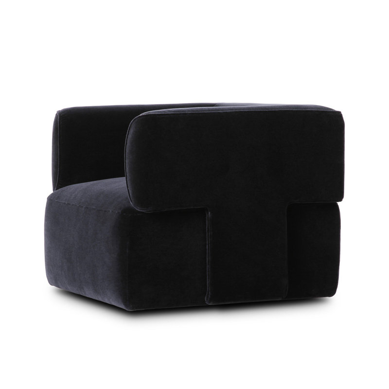 Pacey Swivel Chair-Dulane Mahogany, Monte Navy
