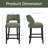 Upholstered Counter Height Bar Stool With Solid Wood Legs Set Of 4-1903564800-1903564813