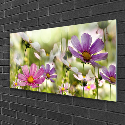 Flowers Nature - Unframed Photograph on Glass
