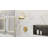 Harmony Rainfall Shower Set with round showerhead, round valve, and Wand Handshower, Brushed Brass-121486889